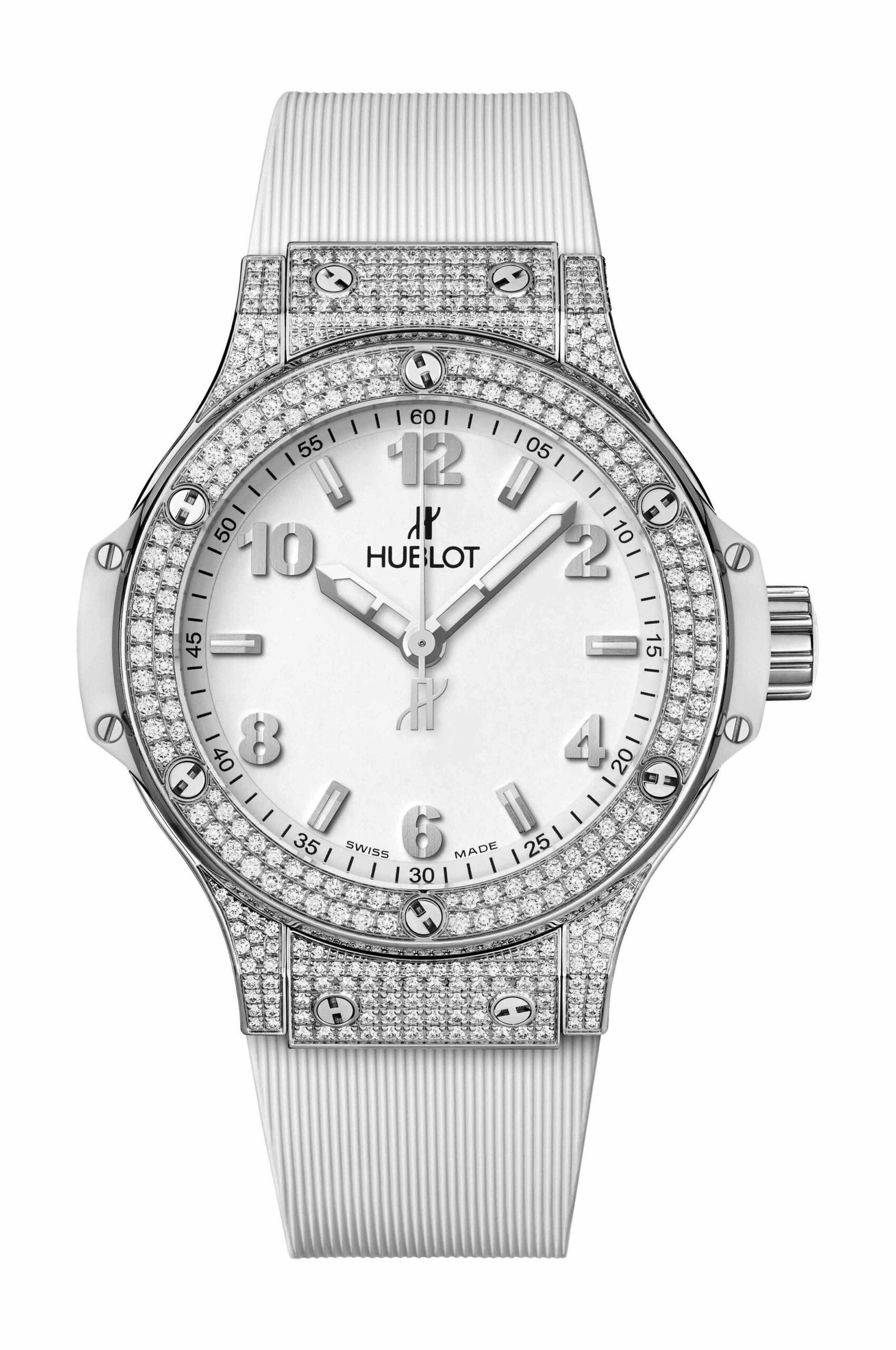Big Bang Steel White Pavé