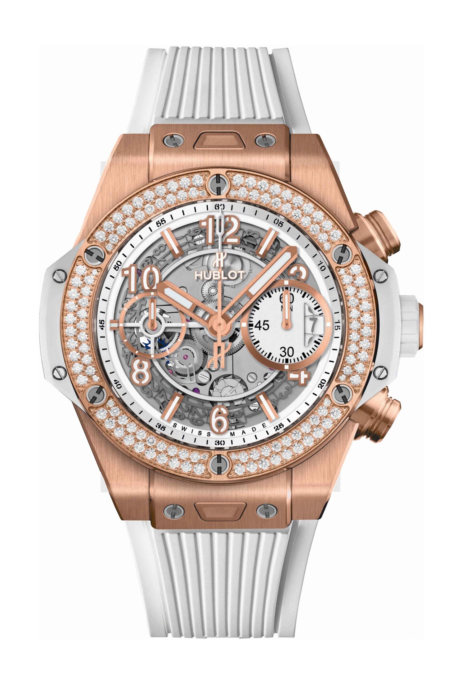 Big Bang Unico King Gold White Diamonds