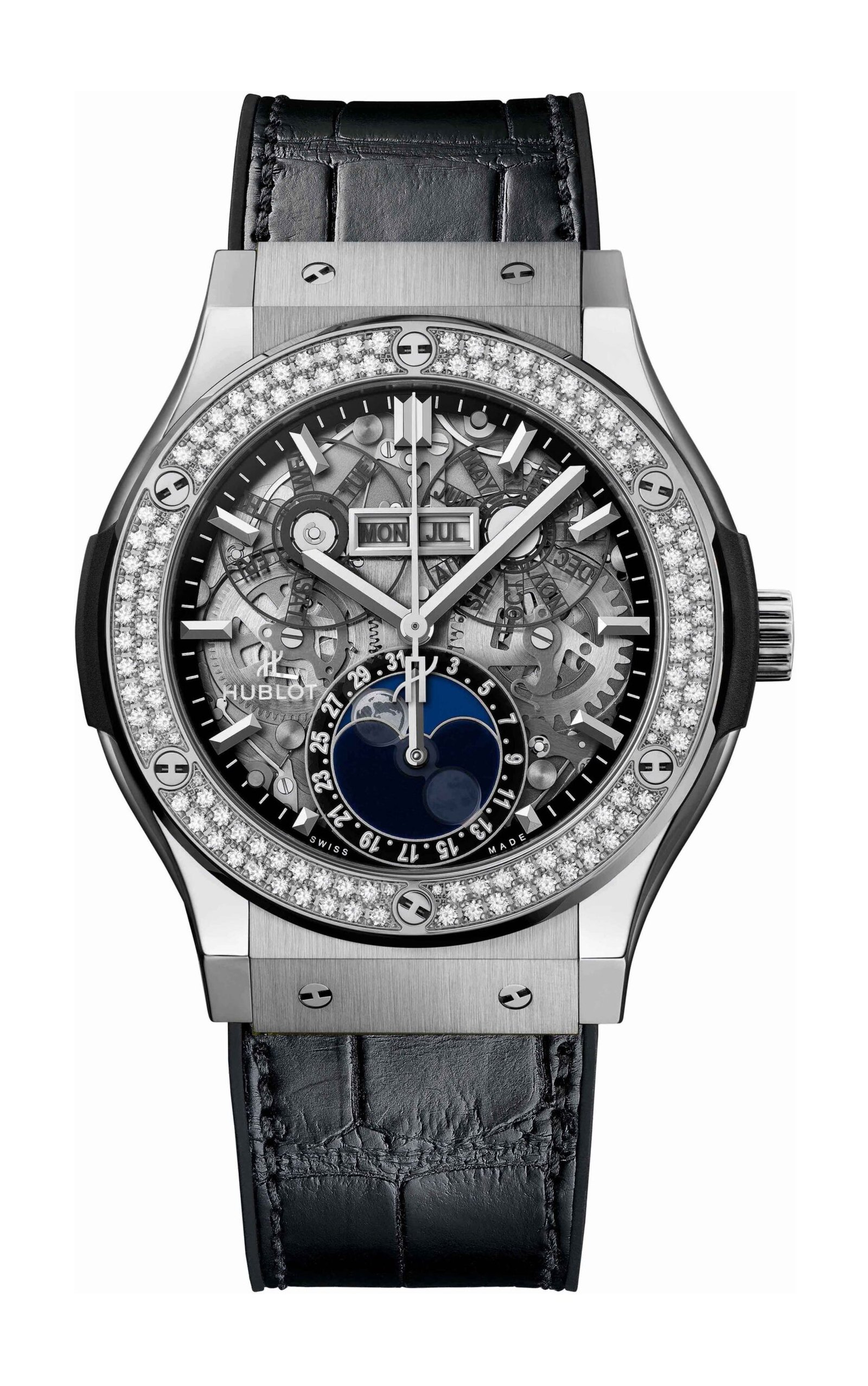 Classic Fusion Aerofusion Moonphase Titanium Diamonds