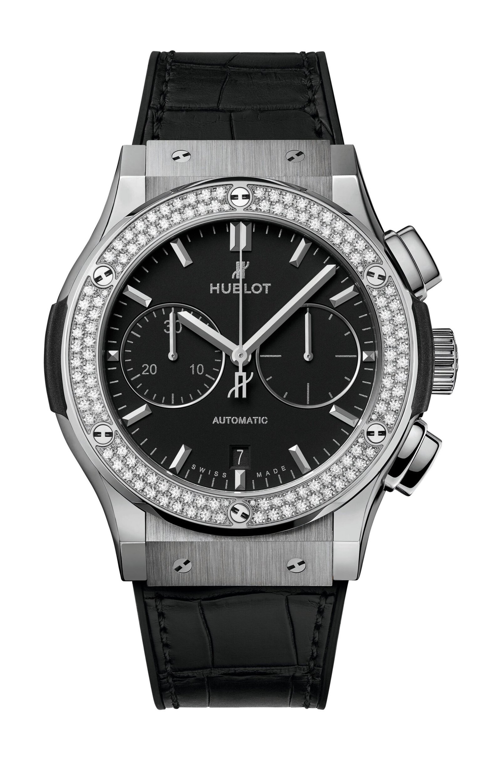 Classic Fusion Chonograph Titanium Diamonds