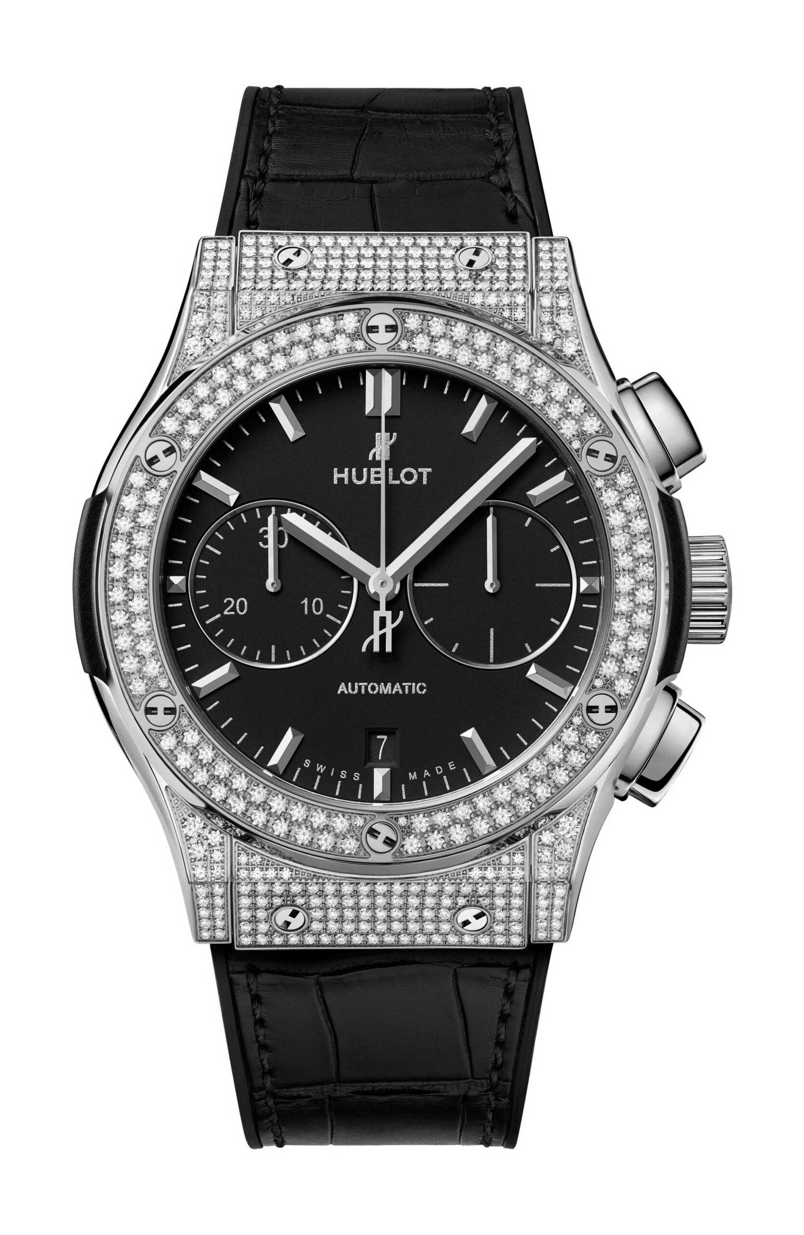 Classic Fusion Chonograph Titanium Pavé