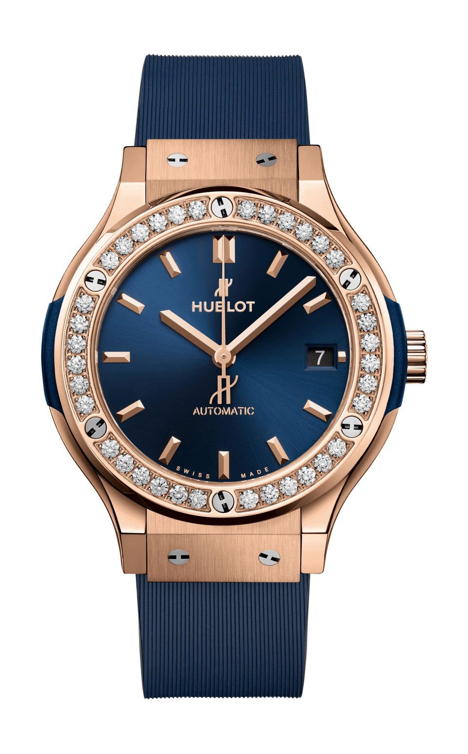 Classic Fusion King Gold Blue Diamonds