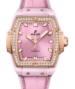 Spirit of Big Bang Pink Ceramic King Gold Diamonds