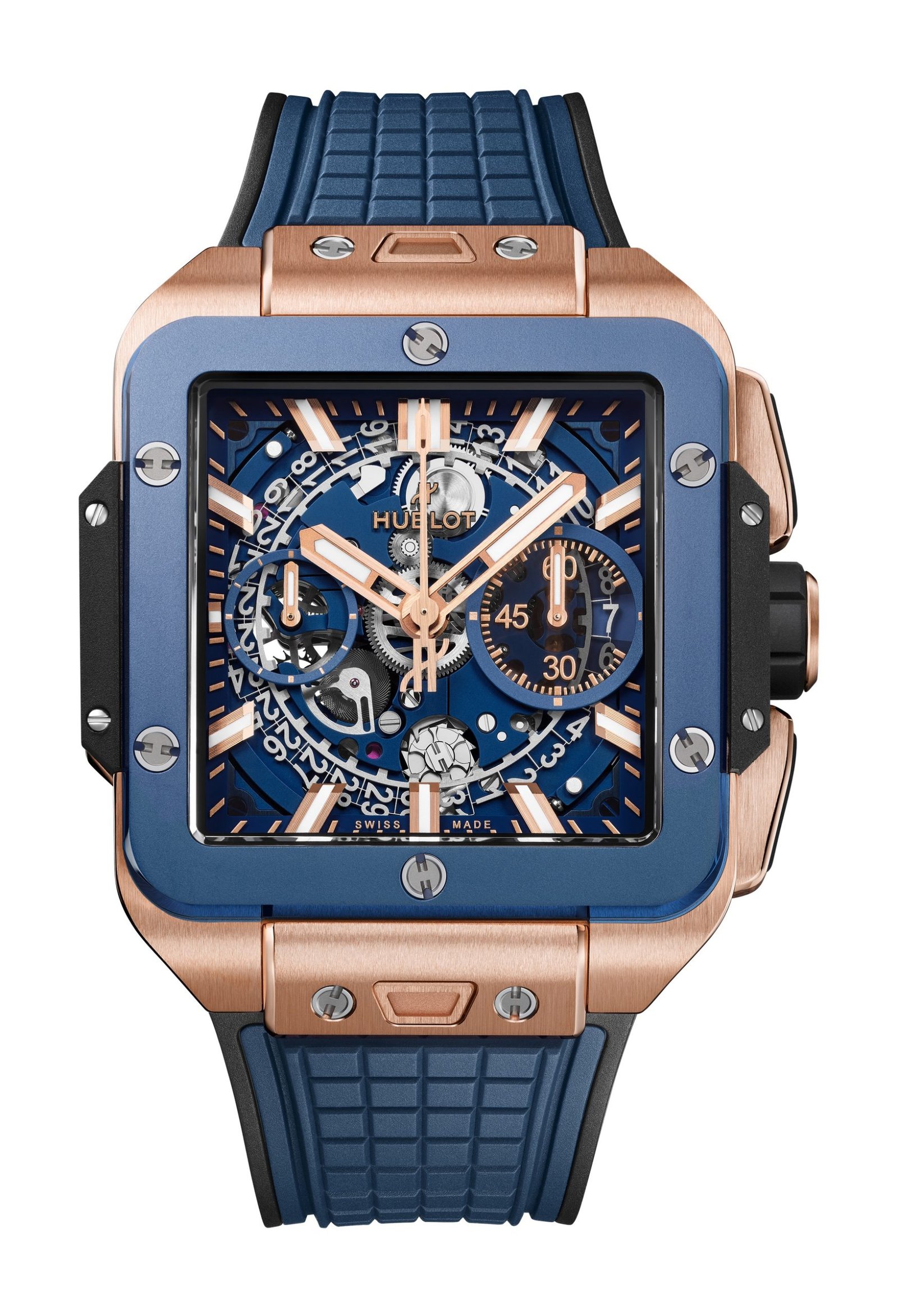 Square Bang Unico King Gold Blue Ceramic