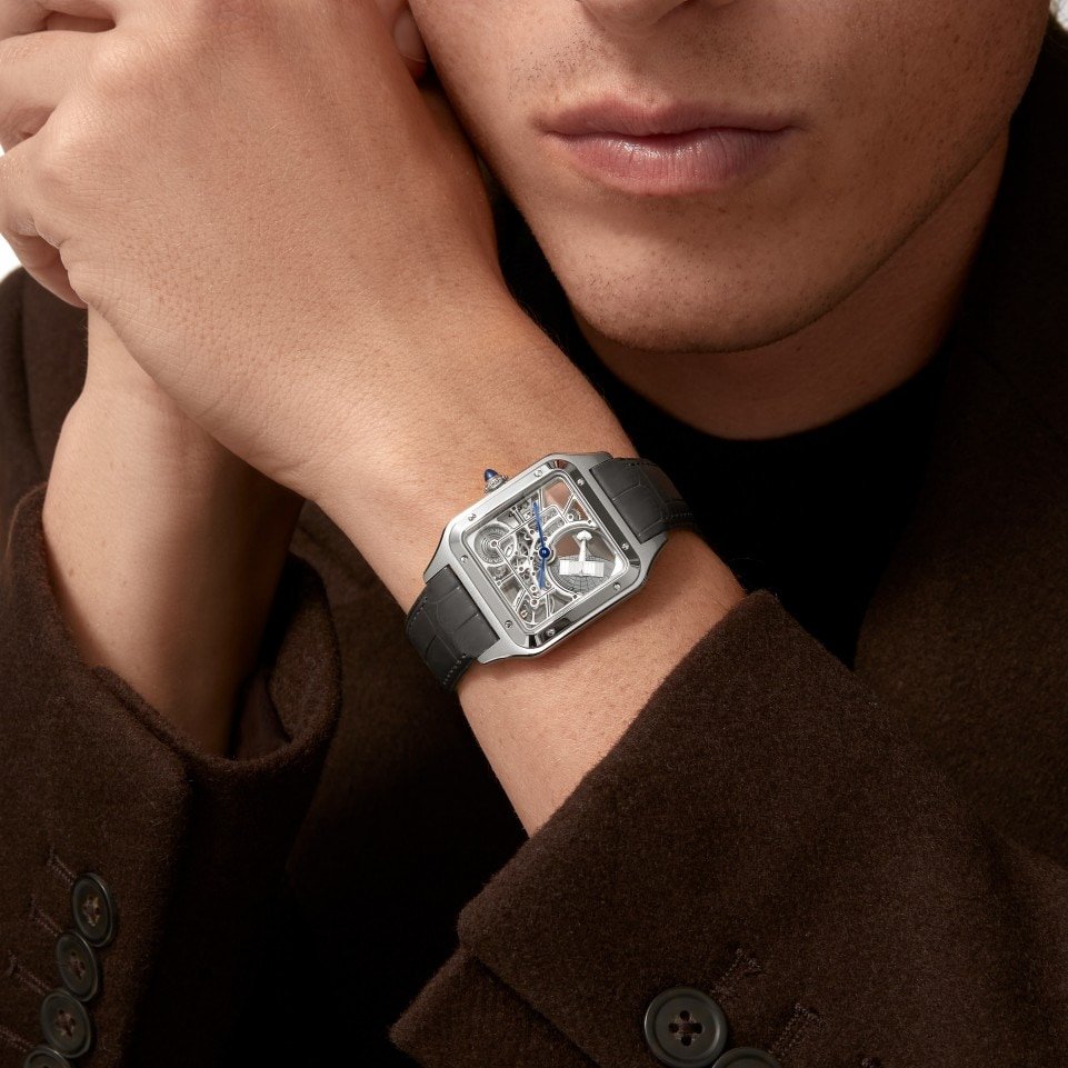 SANTOS-DUMONT SKELETON WATCH EQUIPPED WITH A MICRO-ROTOR - Image 2