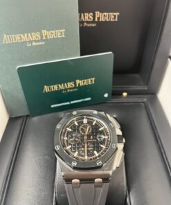 Alternative view of Royal Oak Offshore Chronograph with Black Ceramic Bezel (Ref#26405CE.OO.A002CA.02)