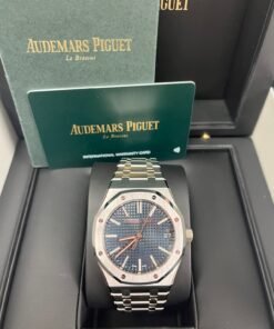 Alternative view of Audemars Piguet Royal Oak 41mm Stainless Steel Blue Dial 15510ST.OO.1320ST.06