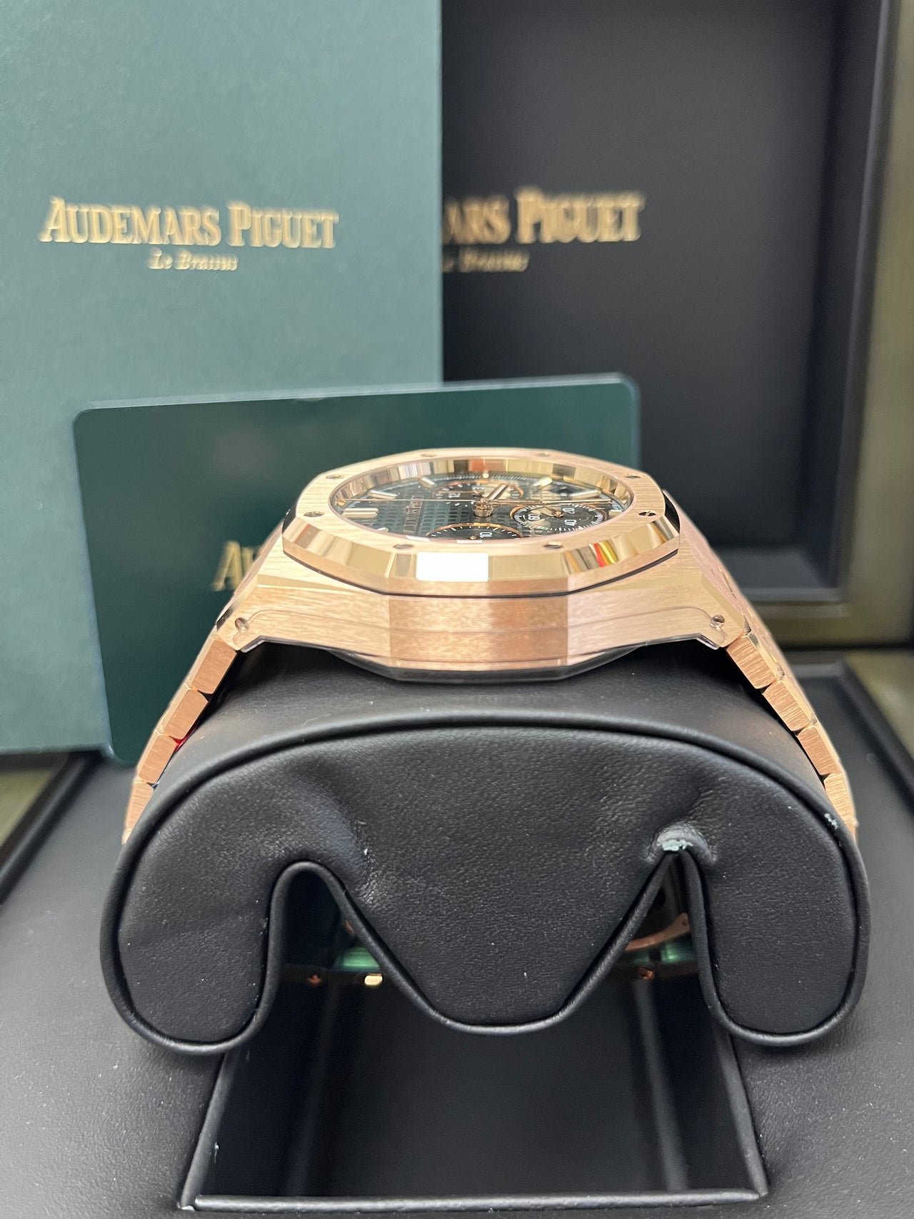 Audemars Piguet Royal Oak Chronograph 41mm Rose Gold Green Dial 26240or.oo.1320or.08 - Image 6