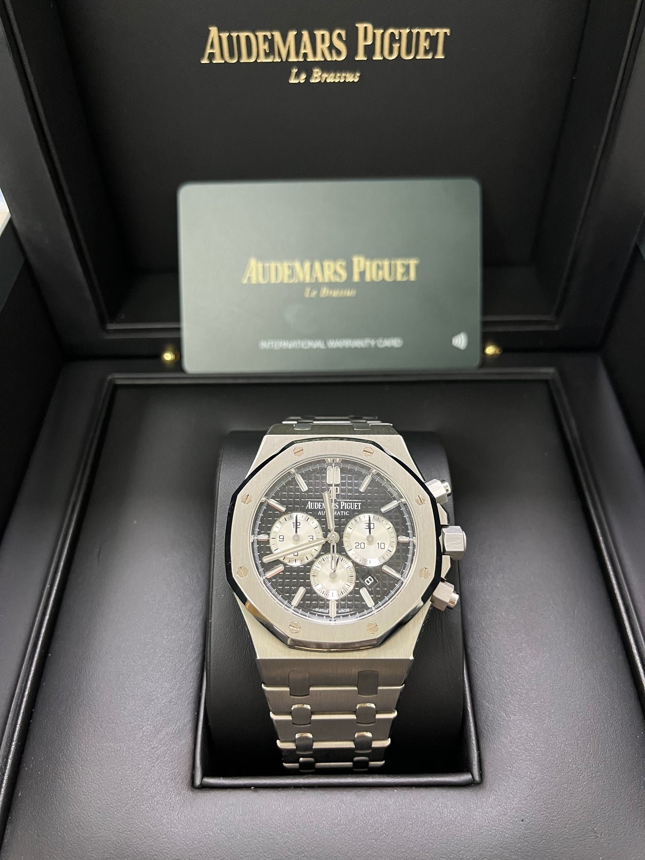 Audemars Piguet Royal Oak Selfwinding Chronograph/ Stainless Steel/ Black Dial/ White Sub-Dials (Ref#26331ST.OO.1220ST.02) - Image 3