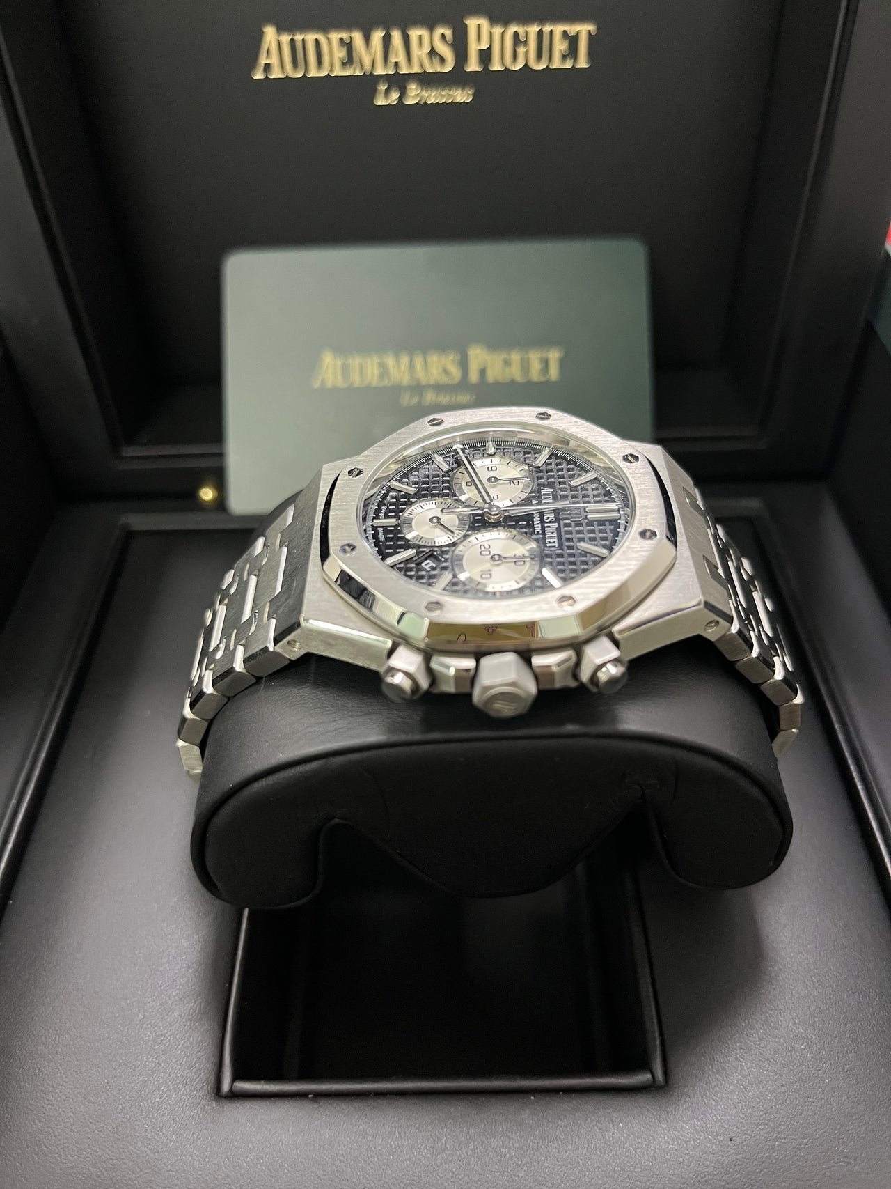 Audemars Piguet Royal Oak Selfwinding Chronograph/ Stainless Steel/ Black Dial/ White Sub-Dials (Ref#26331ST.OO.1220ST.02) - Image 12