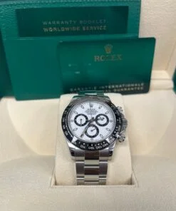 Alternative view of Rolex Panda Daytona 40mm - Stainless Steel - White Panda Index Dial - Ceramic Bezel (Ref# 116500LN)