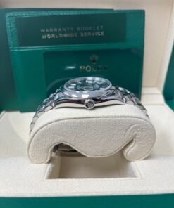 Alternative view of Rolex Datejust 36 Domed Bezel Mint Green Index Dial Jubilee Bracelet 126200