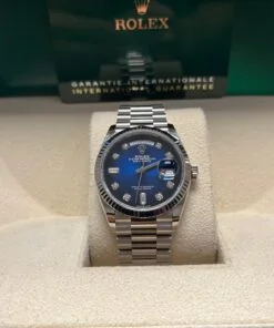 Alternative view of Rolex Day-Date 36 36 mm white gold 128239-0023