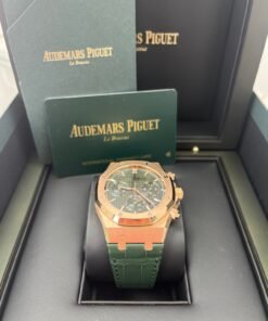 Alternative view of Audemars Piguet Royal Oak Chronograph Green Dial 26240OR.OO.D404CR.02