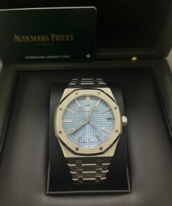 Alternative view of Audemars Piguet Royal Oak Limited Edition of 100 Ice Blue Baguette Dial 15510BC.OO.1320BC.01
