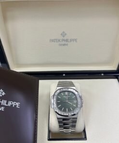 Alternative view of Patek Philippe Nautilus Green Dial Ref # 5711/1300A-001