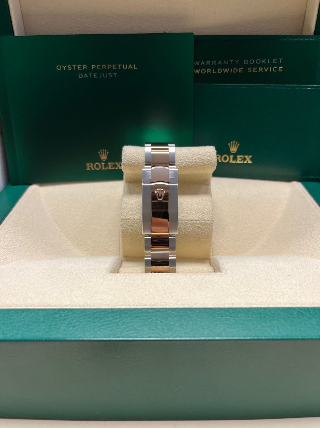 Rolex Datejust 36 Yellow Gold/Steel Golden Fluted Motif Dial Domed Bezel Oyster Bracelet (Ref 126233) - Image 6