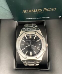 Alternative view of Audemars Piguet ROYAL OAK SELFWINDING "50TH ANNIVERSARY" Black Dial 15510ST.OO.1320ST.02