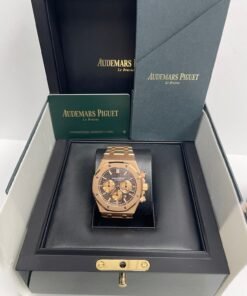 Alternative view of Audemars Piguet Royal Oak Selfwinding Chronograph/ 18K Rose Gold/ Brown Dial/ Rose Gold Sub-Dials (Ref#26331OR.OO.1220OR.02)