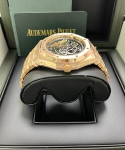 Alternative view of Audemars Piguet Royal Oak Rose Gold 41mm Double Balance Wheel Openwork Skeleton (Ref # 15407OR.OO.1220OR.01)