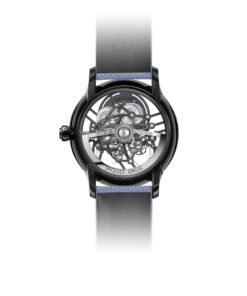Alternative view of Grande Seconde Skelet-One Black Ceramic Sky Blue