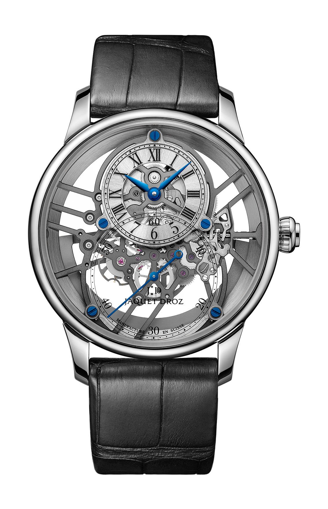 Grande Seconde Skelet-one White Gold Sapphire