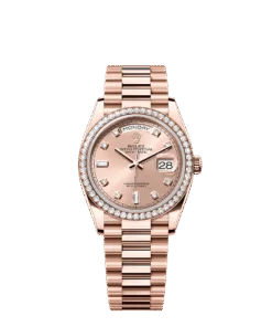 Rolex Day-Date 36 36 mm Everose gold and diamonds 128345rbr-0009