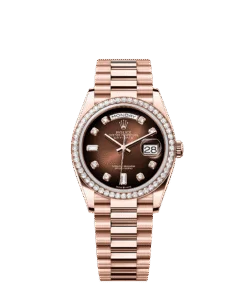 Rolex Day-Date 36 36 mm Everose gold and diamonds 128345rbr-0040