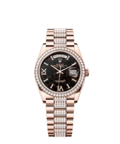 Rolex Day-Date 36 36 mm Everose gold and diamonds 128345rbr-0045