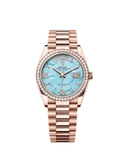 Rolex Day-Date 36 36 mm Everose gold and diamonds 128345rbr-0064