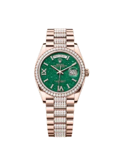 Rolex Day-Date 36 36 mm Everose gold and diamonds 128345rbr-0069