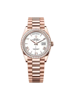 Rolex Day-Date 36 36 mm Everose gold and diamonds 128345rbr-0070