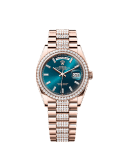 Rolex Day-Date 36 36 mm Everose gold and diamonds 128345rbr-0084