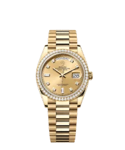 Rolex Day-Date 36 36 mm yellow gold and diamonds 128348rbr-0008