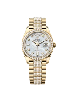 Rolex Day-Date 36 36 mm yellow gold and diamonds 128348rbr-0019