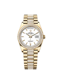 Rolex Day-Date 36 36 mm yellow gold and diamonds 128348rbr-0048