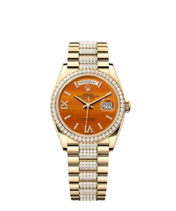 Rolex Day-Date 36 36 mm yellow gold and diamonds 128348rbr-0050