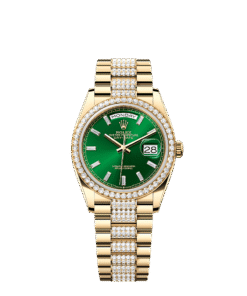 Rolex Day-Date 36 36 mm yellow gold and diamonds 128348rbr-0079