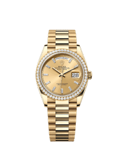Rolex Day-Date 36 36 mm yellow gold and diamonds 128348rbr-0080
