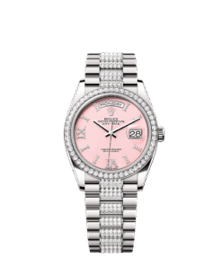 Rolex Day-Date 36 36 mm white gold and diamonds 128349rbr-0017
