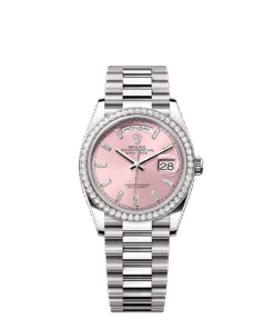 Rolex Day-Date 36 36 mm white gold and diamonds 128349rbr-0053