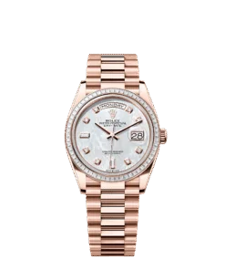 Rolex Day-Date 36 36 mm Everose gold and diamonds 128395tbr-0006