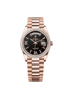 Rolex Day-Date 36 36 mm Everose gold and diamonds 128395tbr-0010
