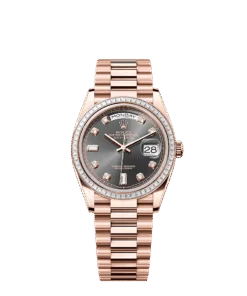 Rolex Day-Date 36 36 mm Everose gold and diamonds 128395tbr-0012
