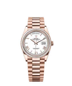 Rolex Day-Date 36 36 mm Everose gold and diamonds 128395tbr-0022
