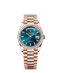 Rolex Day-Date 36 36 mm Everose gold and diamonds 128395tbr-0032