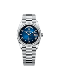 Rolex Day-Date 36 36 mm platinum and diamonds 128396tbr-0021