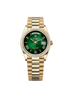 Rolex Day-Date 36 36 mm yellow gold and diamonds 128398tbr-0028