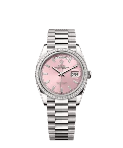 Rolex Day-Date 36 36 mm white gold and diamonds 128399tbr-0029