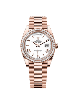 Rolex Day-Date 40 40 mm Everose gold and diamonds 228345rbr-0012